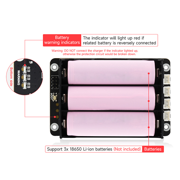 Raspberry Pi 5 UPS HAT サポート 18 - Raspberry Pi Uninterrupted Power Supply Ups 18650 のレビューと価格