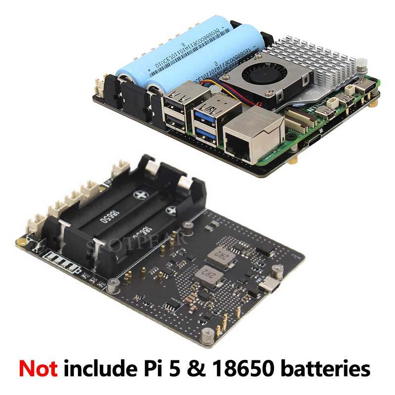 Raspberry Pi 5 18650 UPS ボード、5 - Raspberry Pi Uninterrupted Power Supply Ups 18650 のレビューと価格